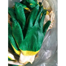 Перчатки Х/Б зеленые